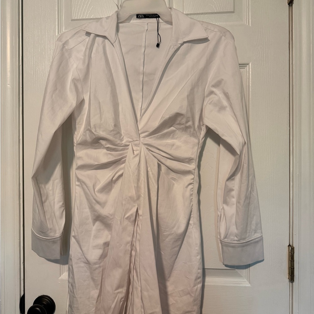 NWT Zara Classic White Dress Shirt